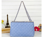 2013 Chanel Shopping Bag Sheepskin Leather A62016 Purple A62016