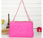 2013 Chanel Shopping Bag Sheepskin Leather A62016 Rose A62016