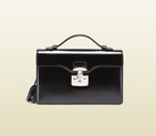 2013 Gucci lady lock leather briefcase clutch