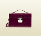 2013 Gucci lady lock leather briefcase clutch