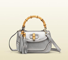 2013 Gucci new bamboo leather top handle bag 254884 AH90G 8119