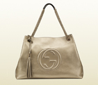 2013 Gucci soho metallic leather shoulder bag