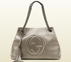 2013 Gucci soho metallic leather shoulder bag