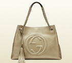 2013 Gucci soho metallic leather shoulder bag