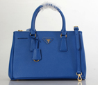 2013 Prada Saffiano Leather Tote Bag 1801 in Blue