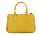 2013 Prada Saffiano Leather Tote Bag 1801 in Yellow