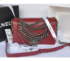 2014 Boy Chanel A67918 Claret Flap Shoulder Bag in Original Leather A67918
