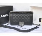 2014 Boy Chanel Flap Shoulder Bag Original Calf Leather A67086 Black