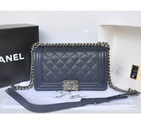 2014 Boy Chanel Flap Shoulder Bag Original Calf Leather A67086 Royalblue