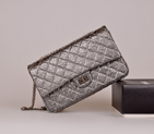 2014 Chanel 2.55 Series Falp Bag Antique Original leather with Silver Chain A30226