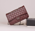 2014 Chanel 2.55 Series Falp Bag Burgundy Original leather with Silver Chain A30226