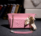 2014 Chanel A66345 sheepskin leahter portable shoulder bag in Cherry A92248