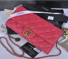 2014 Chanel Classic Flap Bag Original Leather A21908 Peach A21908