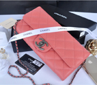 2014 Chanel Classic Flap Bags Original Leather A91108 Rose A91108