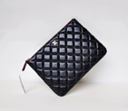2014 Chanel Clutch Bag Black Sheepskin Leather A67781 Gold A67781