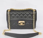 2014 Chanel Flap Shoulder Bag in Sheepskin Leather A67971 Black