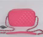 2014 Chanel Shoulder Bag Sheepskin Leather A5811 Rose A5811