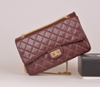 2014 Fashion Chanel A28668 Grey Original Glazed Crackled Veins Leather Classic Falp Bag Gold A28668