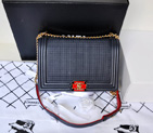 2014 Le Boy Chanel Flap Shoulder Bag in Original Calf Leather A5627 Gray A5627