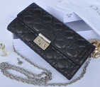 2014 Miss Dior Original leather wallet 3401 in Black 3401