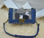 2015 Boy Chanel Flap Shoulder Bag Denim A67086 Blue