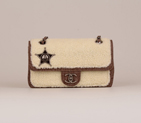 2015 Chanel 2.55 Series Classic Flap Bags Villus A66999 OffWhite A66999