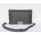 2015 Chanel Boy Flap Shoulder Bag Caviar Leather A67086 Black