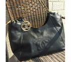 2015 Chanel Classic Calf Leather Large Shoulder Bag A33450 Black with Gold A33450