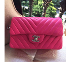 2015 Chanel Classic Flap Bags Original leather A1116 in Rose with Silver