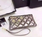 2015 Chanel Coin Purse Gold Sheepskin Leather A2207 A2207