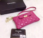 2015 Chanel Coin Purse Rose Sheepskin Leather A2225 A2225