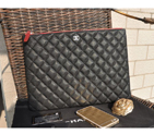 2015 Chanel Computer Bag Caviar Leather A82044 Black with Silver A82044
