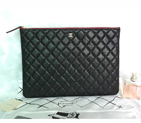 2015 Chanel Computer Bag Original Caviar Leather A82088 Black with Gold A82088