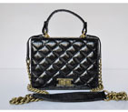 2015 Chanel Iridescent Leather A69049 Shoulder Bag Black A69049