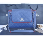 2015 Chanel Large Caviar Leather Messenger Bag A30456 Royal