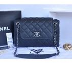 2015 Chanel Large Original Caviar Leather Messenger Bag A90456 Black