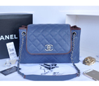 2015 Chanel Large Original Caviar Leather Messenger Bag A90456 Royalblue