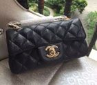 2015 Chanel Mini Flap Bag Original Caviar Leather A34008 Black