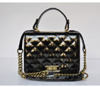 2015 Chanel Patent Leather A69049 Shoulder Bag Black A69049