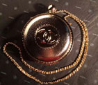 2015 Chanel Plexiglass Globe Clutch Bag Gold A2915629