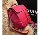 2015 Chanel Sheekskin leather tote shoulder bag A68040 Rose A68040