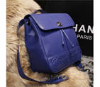 2015 Chanel Sheekskin leather tote shoulder bag A68040 Royalblue A68040