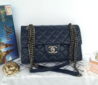 2015 Chanel Shoulder Bag Burgundy Rocks Lambskin A92745 Royalblue A92745