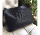 2015 Chanel Shoulder Bag Original Calfskin Leather A5840 Black A5840