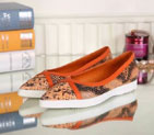 2015 Dior women spring new arrivals snake stripes flats shoes DSW0115