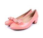 2015 Ferragamo patent leather bow shoes LFWS0023