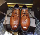 2015 Gucci men business shoes in Crocodile Stripe leather GM0494