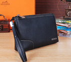 2015 Hermes Calfskin Leather Clutch H6628 Blue H6633