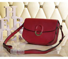 2015 Hermes Cherche Midi Bag Calfskin Leather H1518 Burgundy H1518