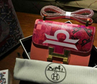 2015 Hermes Constance Bag Pink Grainy Leather H2700 Gold H2700